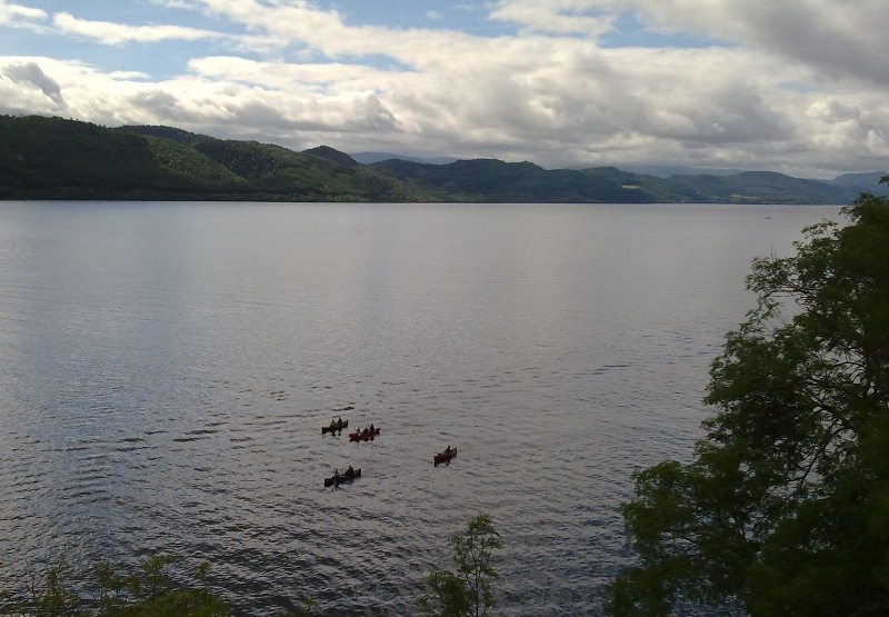 Paddeln auf Loch Ness