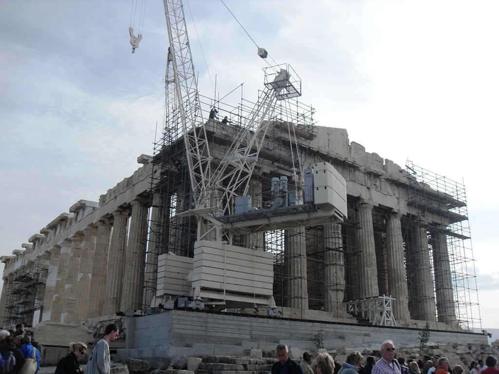 Tempelbau auf der Akropolis