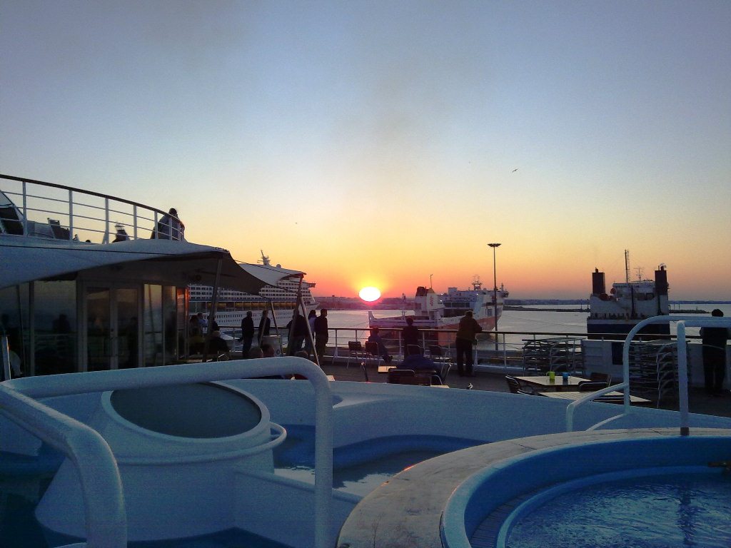 Sonnenuntergang über Bari