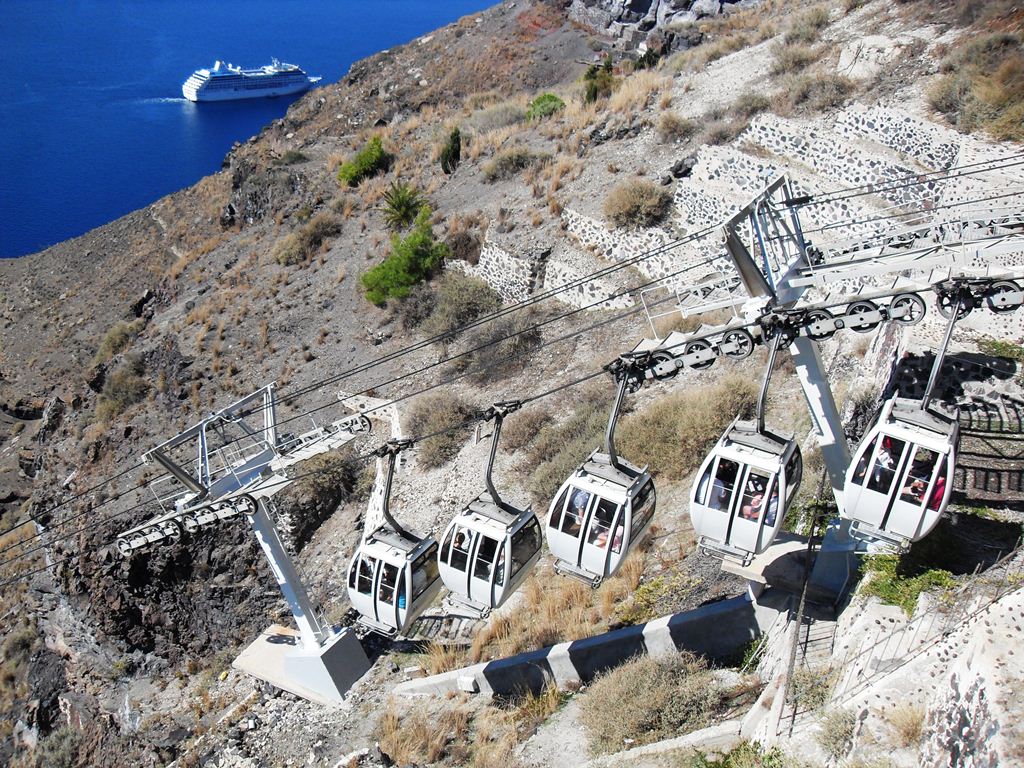 Seilbahn Santorin