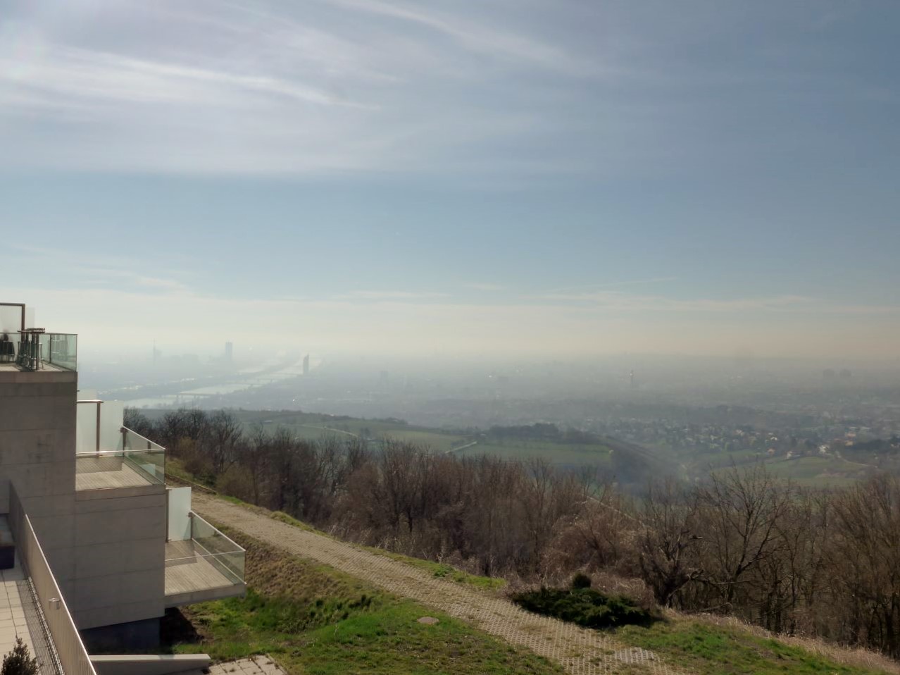 Blick vom Kahlenberg zur Donau