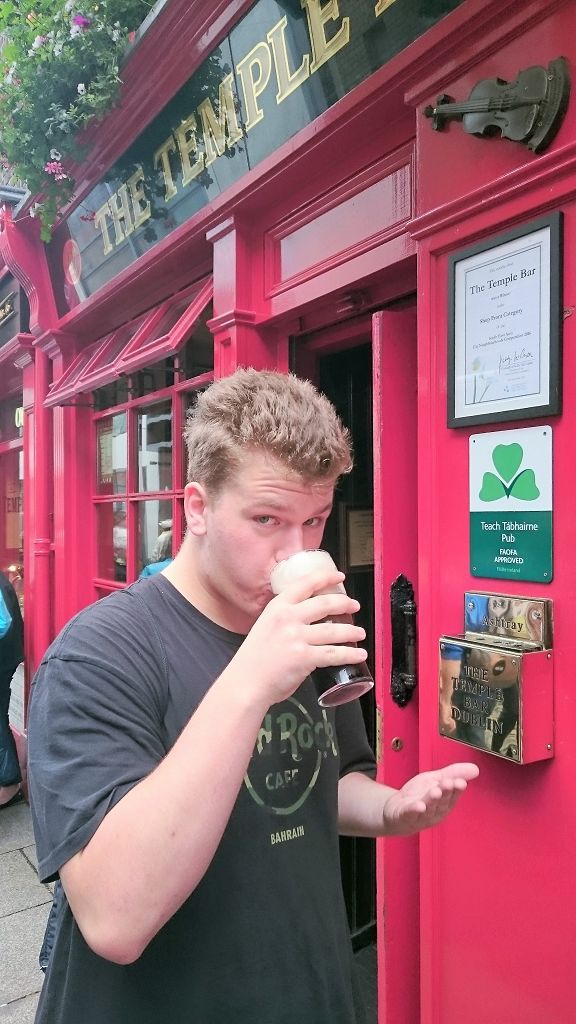 Guinness vor der Temple Bar